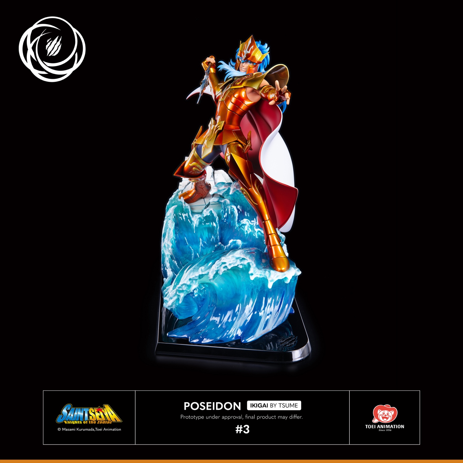 Figura Ikigai Los Caballeros Del Zodiaco Poseidon