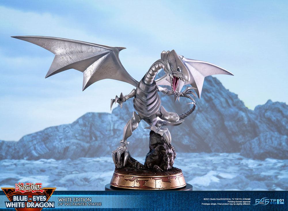 Yu-Gi-Oh! Estatua PVC Blue-Eyes White Dragon White Edition 35 cm