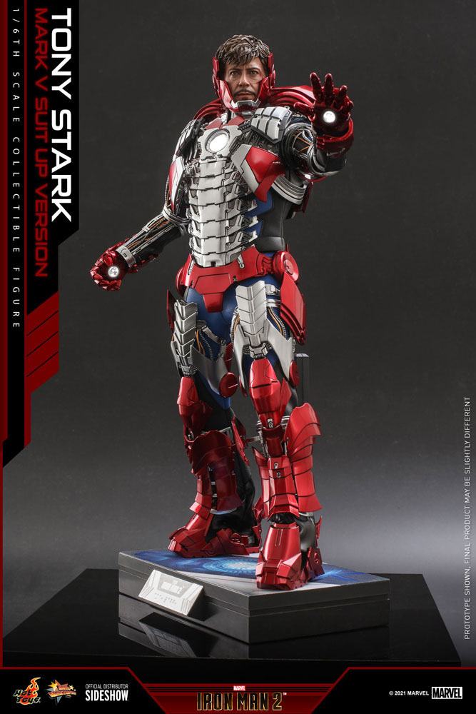 Iron Man 2 Figura Movie Masterpiece 1/6 Tony Stark (Mark V Suit Up Version) 31 cm