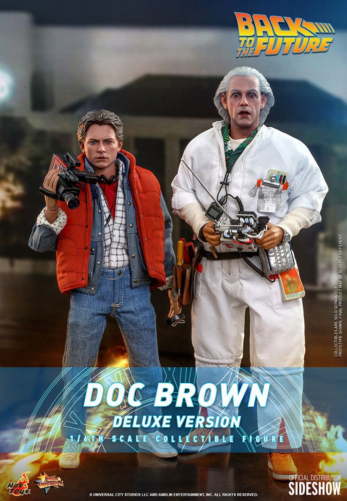 Regreso al futuro Figura Movie Masterpiece 1/6 Doc Brown (Deluxe Version) 30 cm