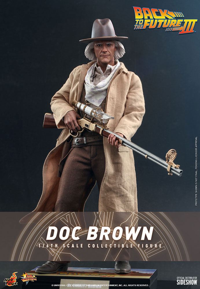 Regreso al futuro III Figura Movie Masterpiece 1/6 Doc Brown 32 cm