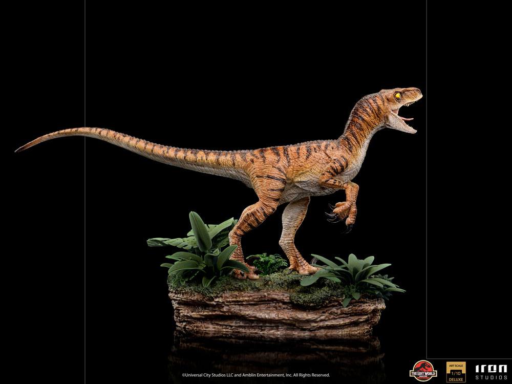 Jurassic World The Lost World Estatua 1/10 Deluxe Art Scale Velociraptor 18 cm