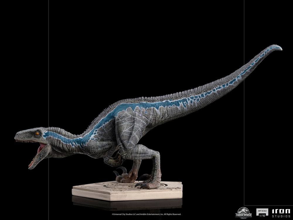 Jurassic World Fallen Kingdom Estatua 1/10 Art Scale Blue 19 cm