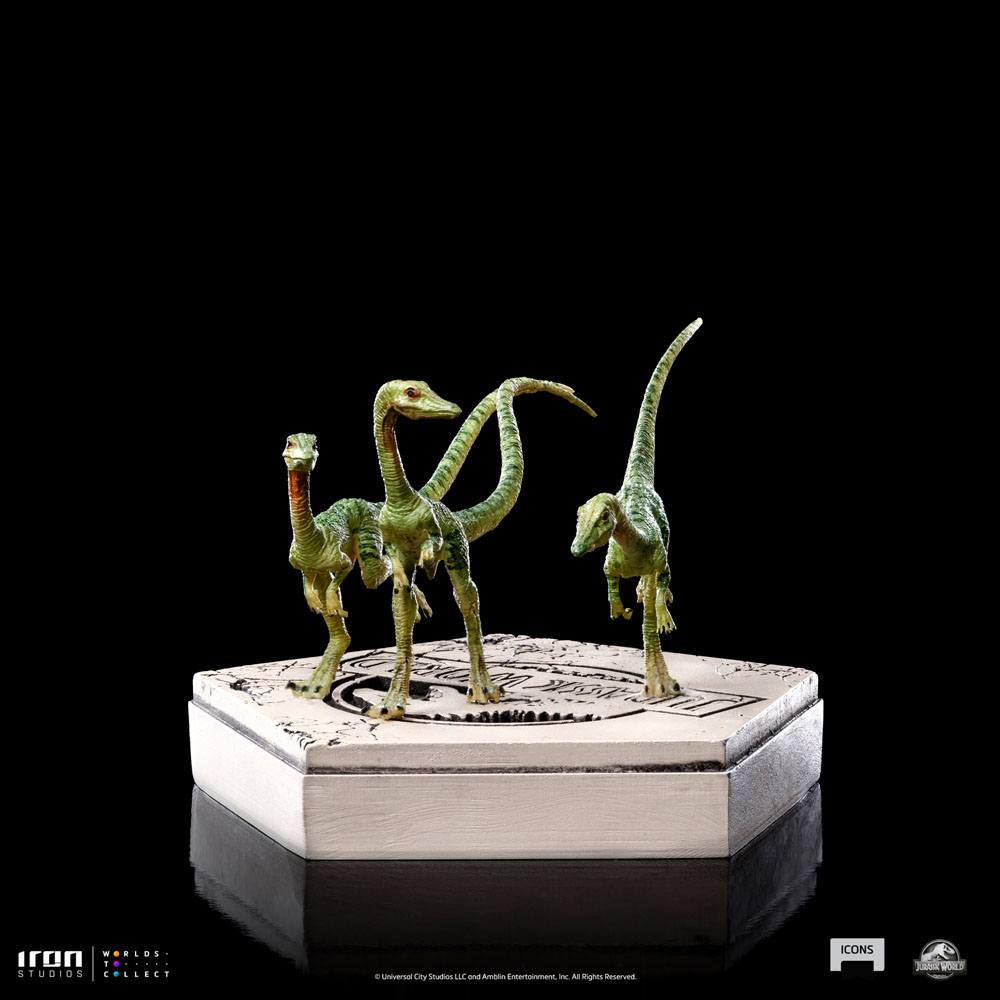 Jurassic World Icons Estatua Compsognathus 5 cm