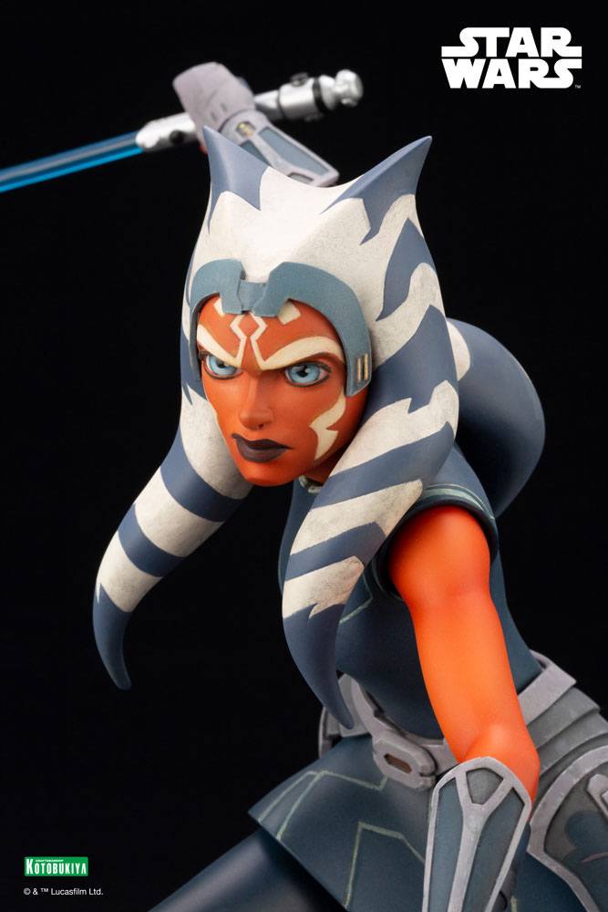 Star Wars The Clone Wars Estatua PVC ARTFX 1/7 Ahsoka Tano Escape from the Clones 24 cm