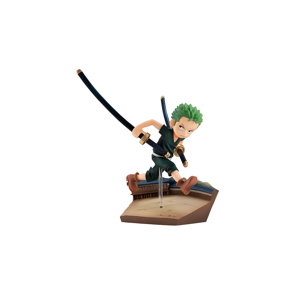 One Piece Serie G.E.M. Estatua PVC Roronoa Zoro Run! Run! Run! 14 cm